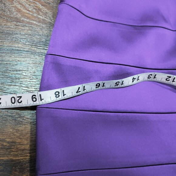 Jax Women's Purple Sleeveless Polyester/Nylon Blend Sheath Dress Size 10 - Picture 9 of 11